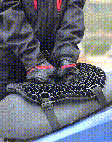 Cojín De Gel Asiento Moto Universal Con Absorción De Golpes.