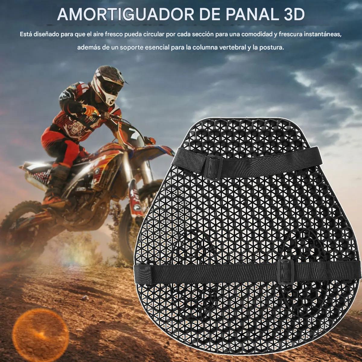 Cojín De Gel Asiento Moto Universal Con Absorción De Golpes.